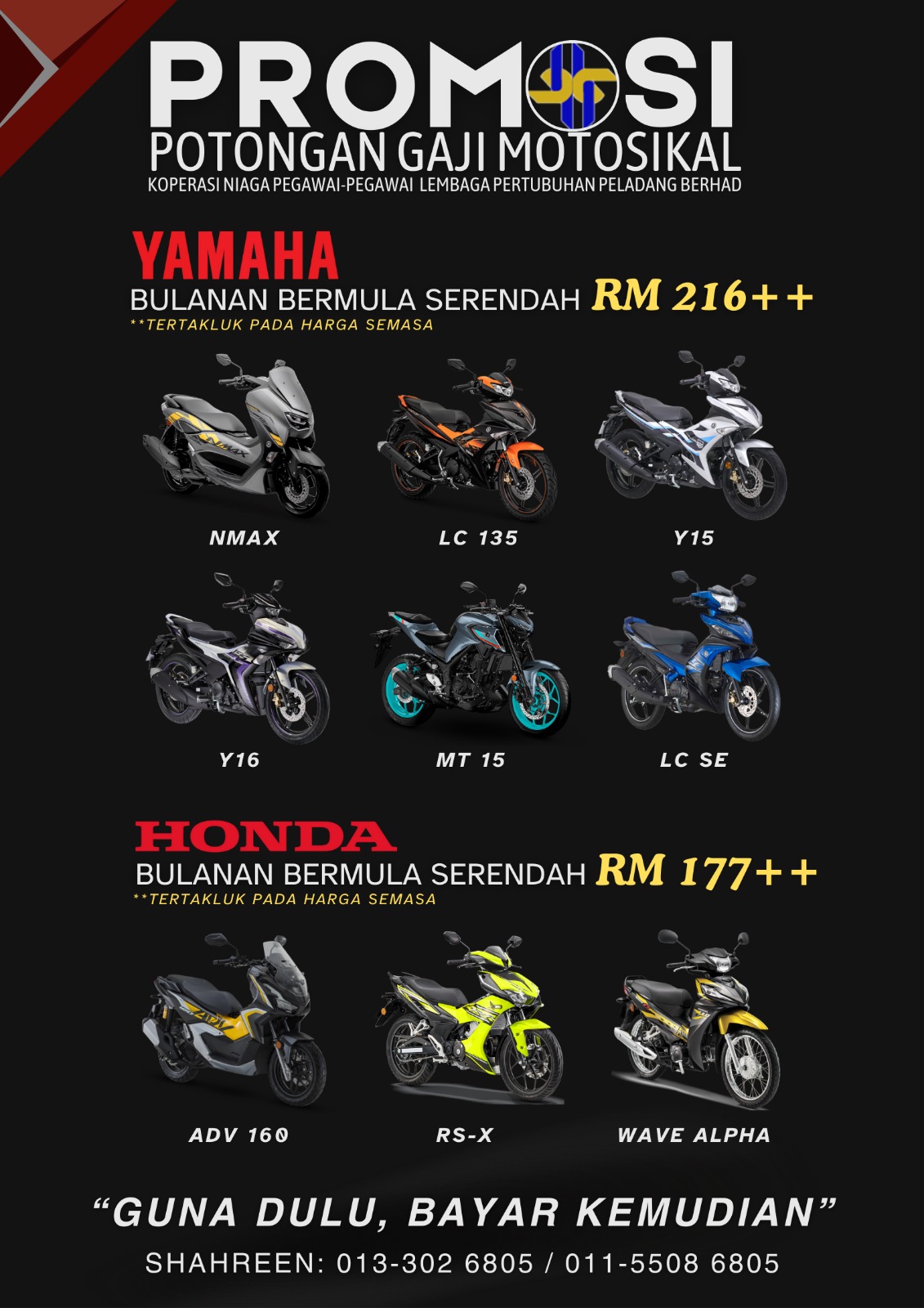 Promosi Potongan Gaji Motosikal
